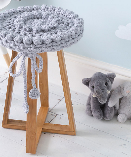 Elephant Nursery Stool Cover
