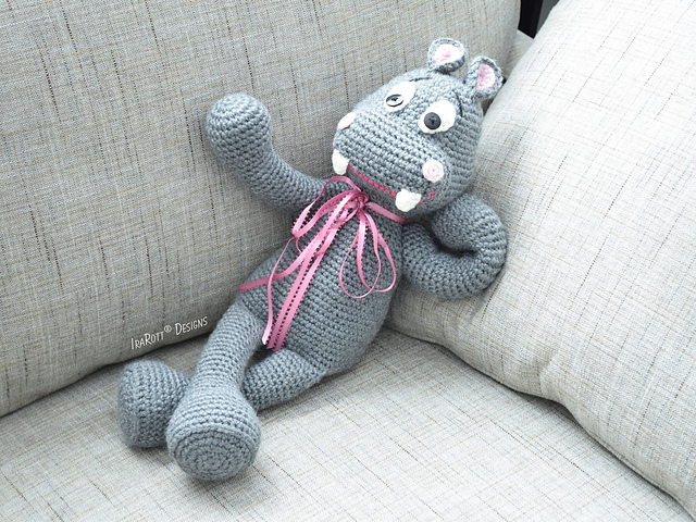 Happy Hippo The Hippopotamus Amigurumi