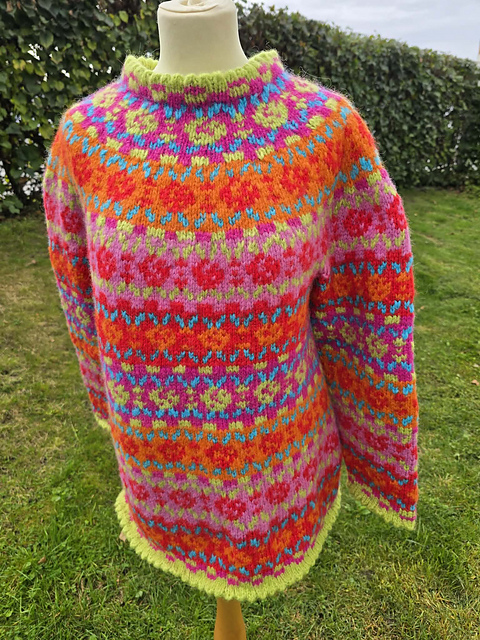 Blomsterfryd genser
