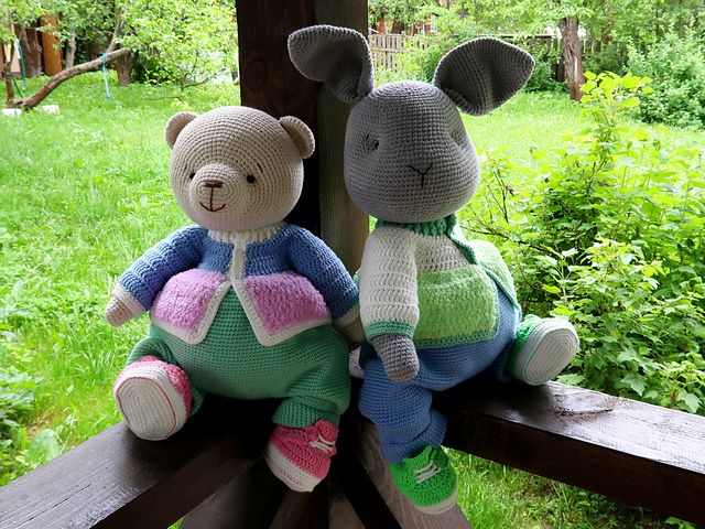 Teddy Bears and Bunny Outfits