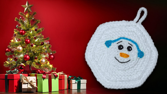 Snowman Potholder