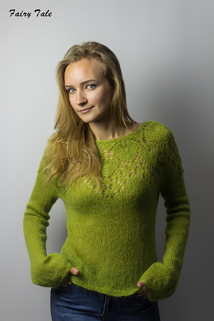 Olive Sheer Sweater