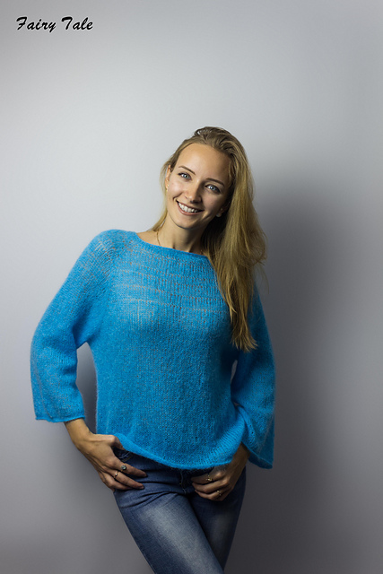 Blue Sheer Sweater