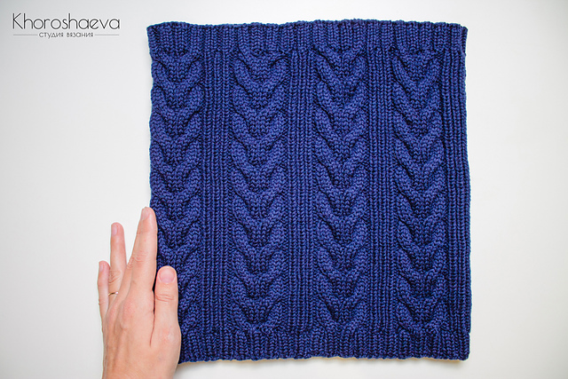 Men's cable neck warmer