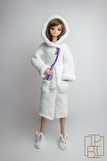 Doll Bathrobe & Slippers