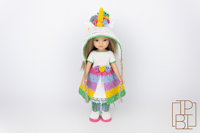 Doll Unicorn Outfit