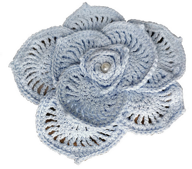 3D rose flower