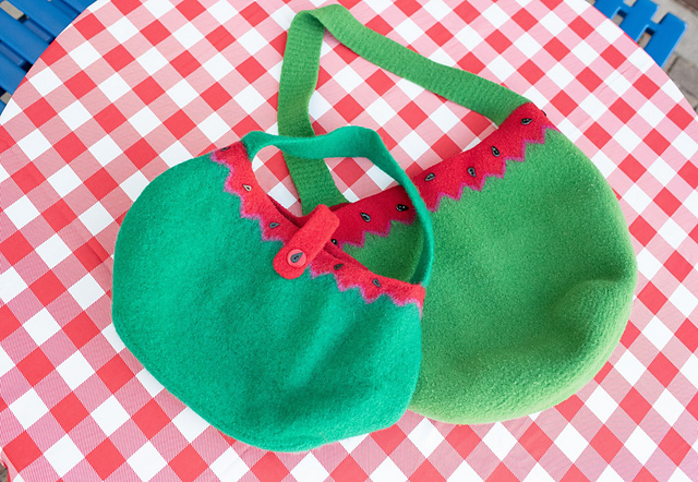 Felted Watermelon Bag