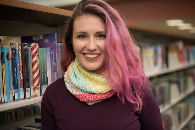Knitting at the Library Part Deux Cowl (Lace)