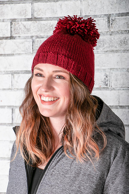 Basic Beginning Knit Aran Hat