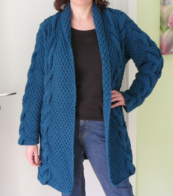 Modell 5 Grobstrickjacke in der Optik von Adam