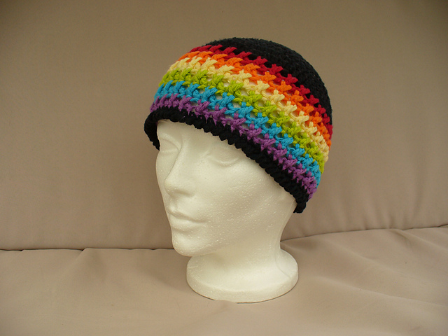 Rainbow X child hat