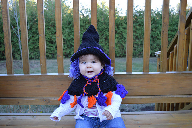 Tricky witch baby Halloween set
