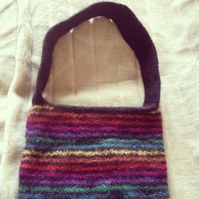 sac en laine feutrée