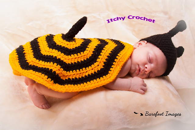 bumble bee baby photo props