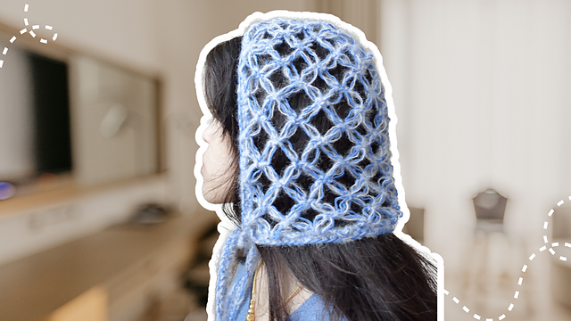 Lacy Flower Bonnet