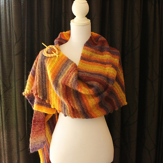 Lazy Sunday Stripes Shawl
