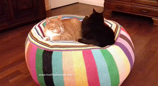 Pouf of Many Colors