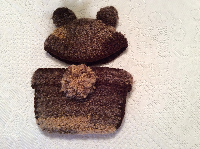 Teddy Bear Hat and diaper cover