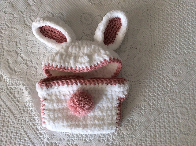 Bunny Hat and diaper cover