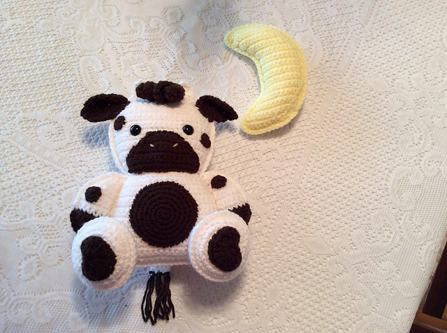 Baby Cow and Moon Softie