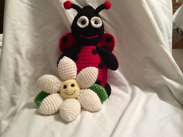 Ladybug Stuffie and Flower Playmate