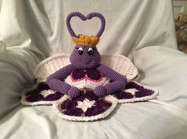 Queen Violet of the LoveBugs Security Blanket