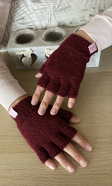 halve finger gloves Iris