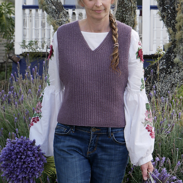 Reversible Mock Rib Vest