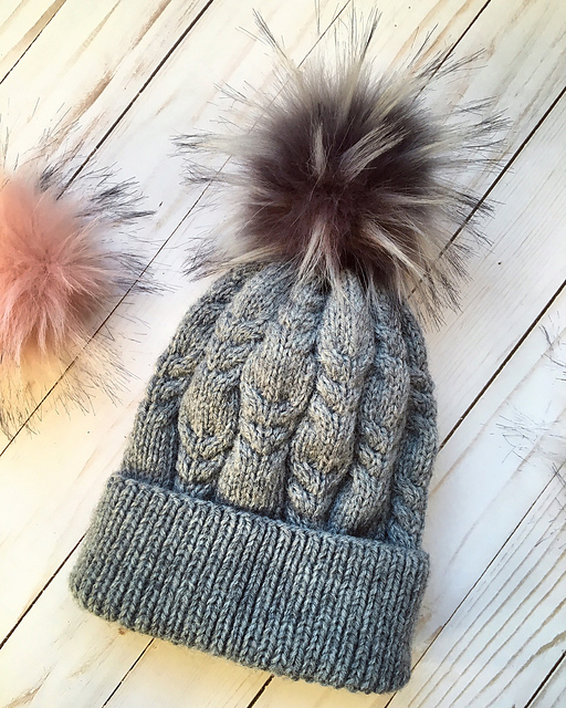 Grey Cables Beanie