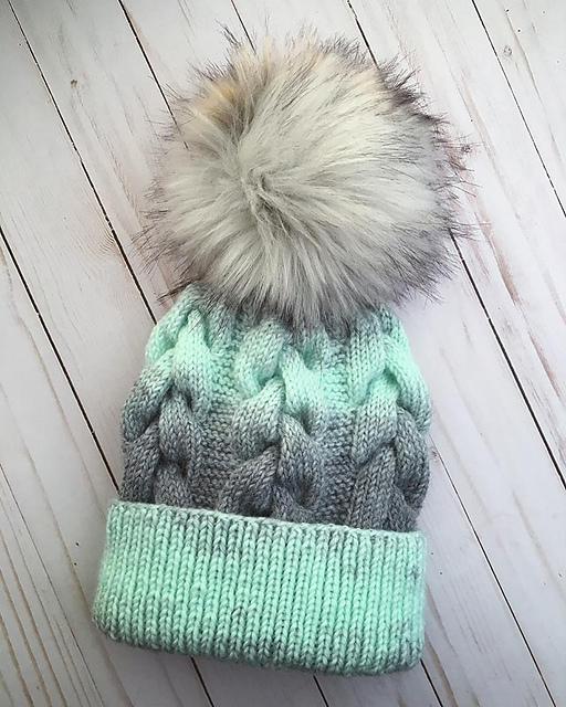 Mint Gray Beanie