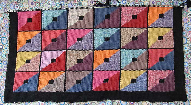 Triangle Squares Cushion