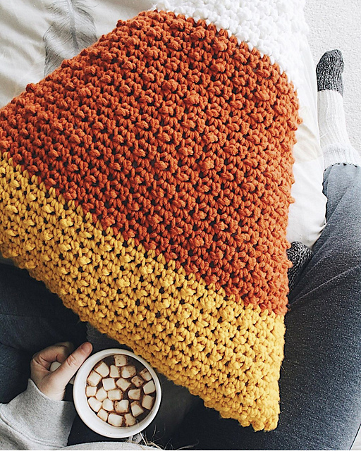 Candy Corn Pillow