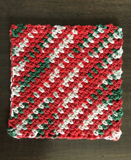 Diagonal Linen Stitch Square