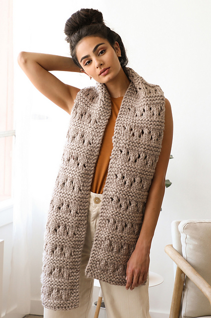 Bette Knitted Super Scarf