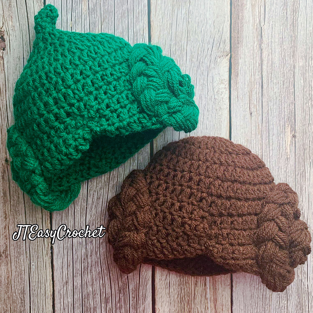 Braided Buns Wig Hats