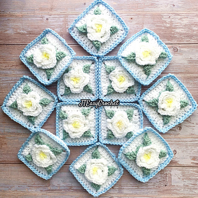 Gardenia Granny Square