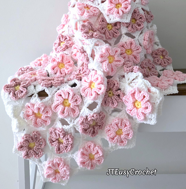 Pink Daisies Blanket