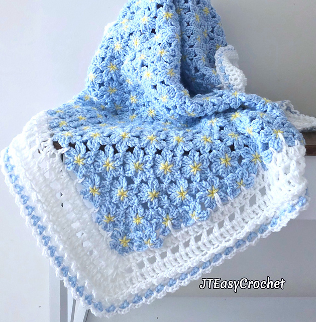 Forget-Me-Not Daydream Blanket