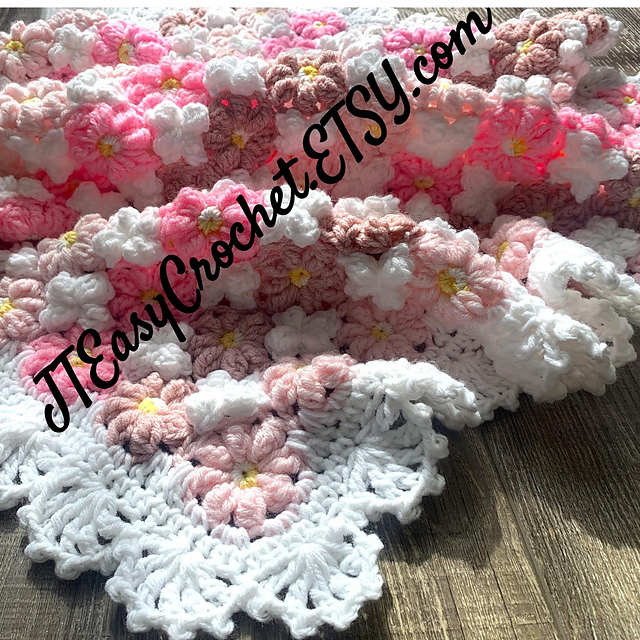 Flower Meadow Baby Blanket