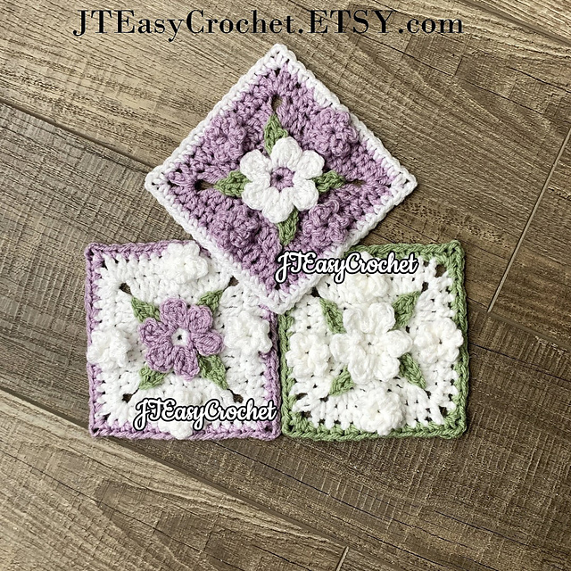 Five Flowers Granny Square