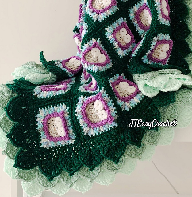 Owl Forest Baby Blanket