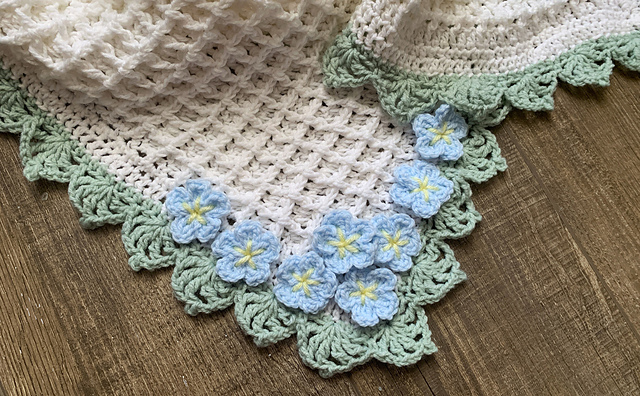 Forget Me Not Baby Blanket