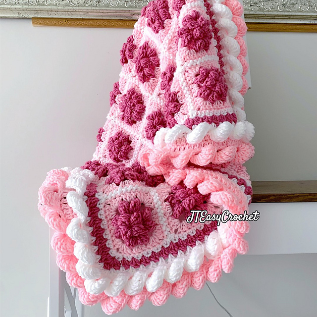 Raspberry Sorbet Baby Blanket