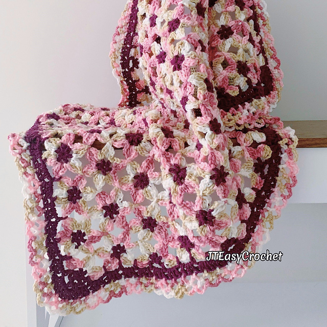 Cherry Blossom Baby Blanket