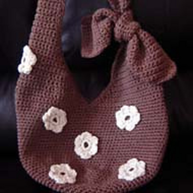 Brown Bag with Flowers