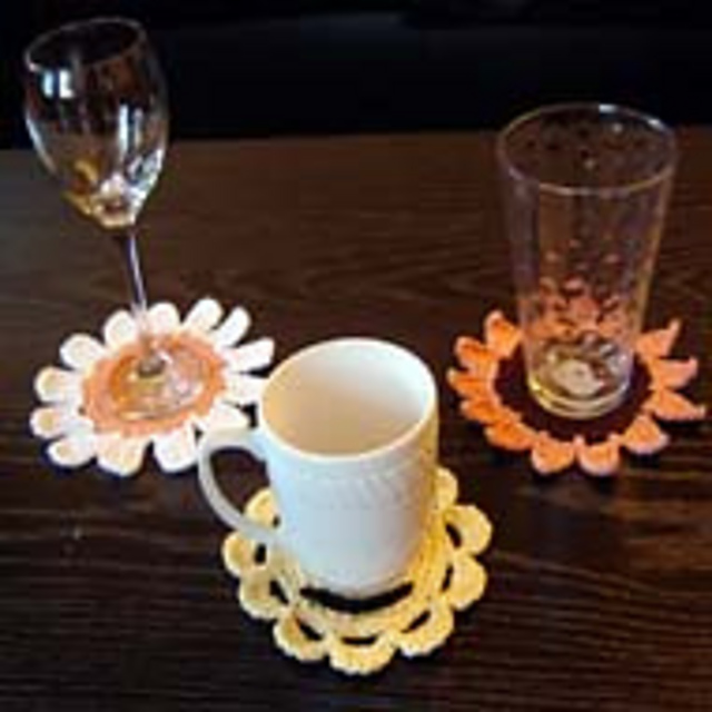 Flower Coasters