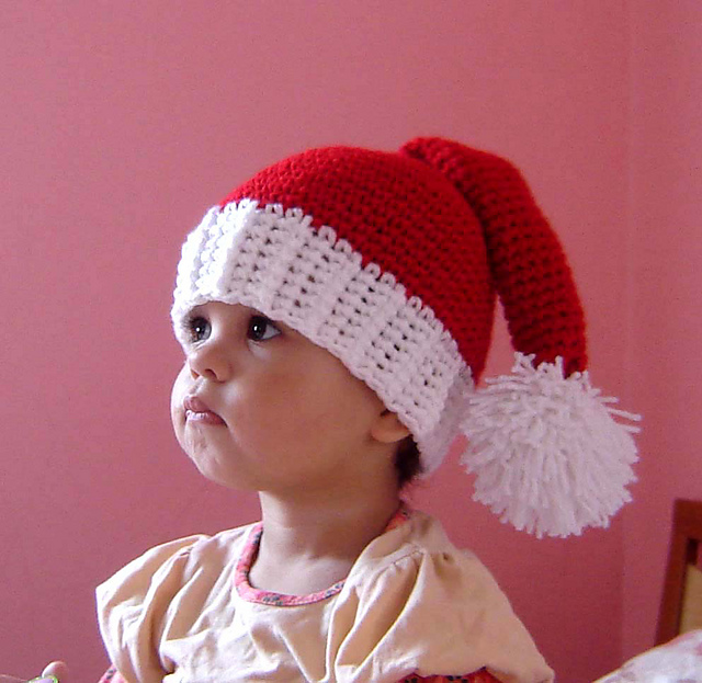 Santa's Red Pom hat ALL SIZES