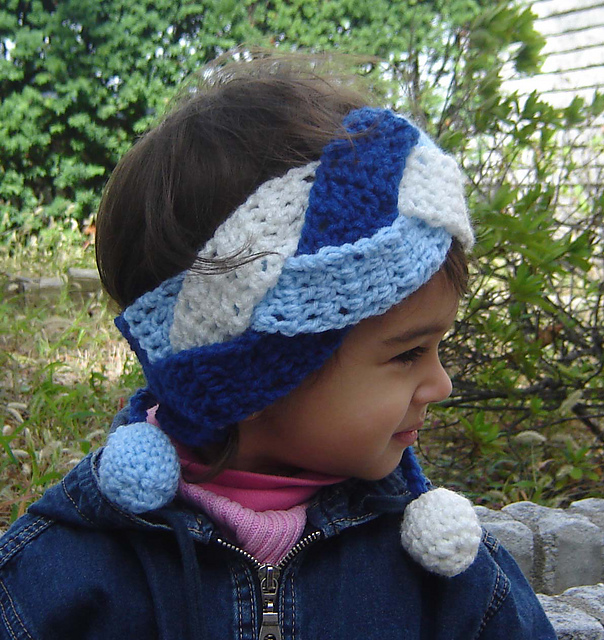 Braided Headband With Poms