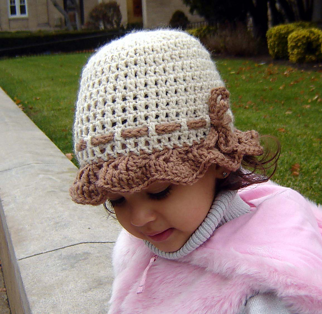 Ruffled Scalloped Hat